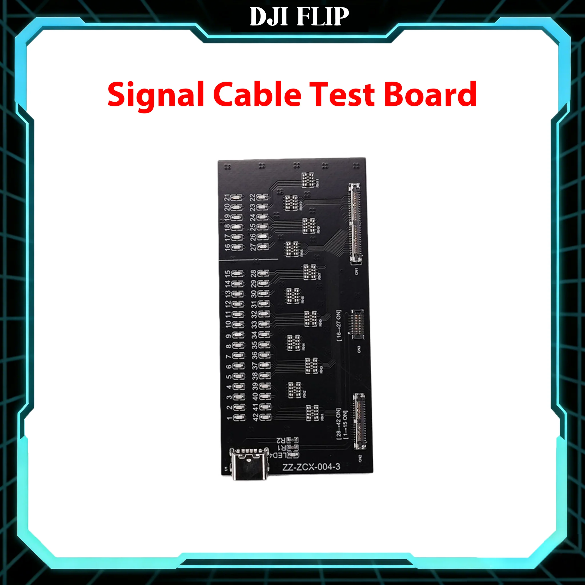 

Диагностическая плата для тестирования сигнальных кабелей DJI (FLIP), инструмент для ремонта дронов, адаптер для диагностики гибких линий, в наличии