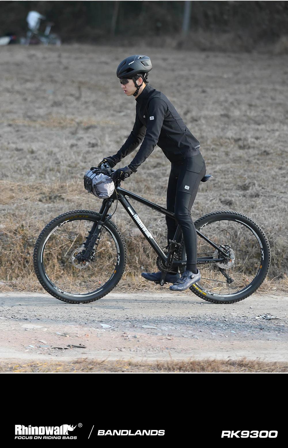 Rhinowalk Fahrrad-Lenkertasche, 12 l, wasserdichtes Fahrradhalter-Set, Fahrradtaschenbasis mit austauschbarer innerer Trockentasche, Gepäckaufbewahrung – Detail 16