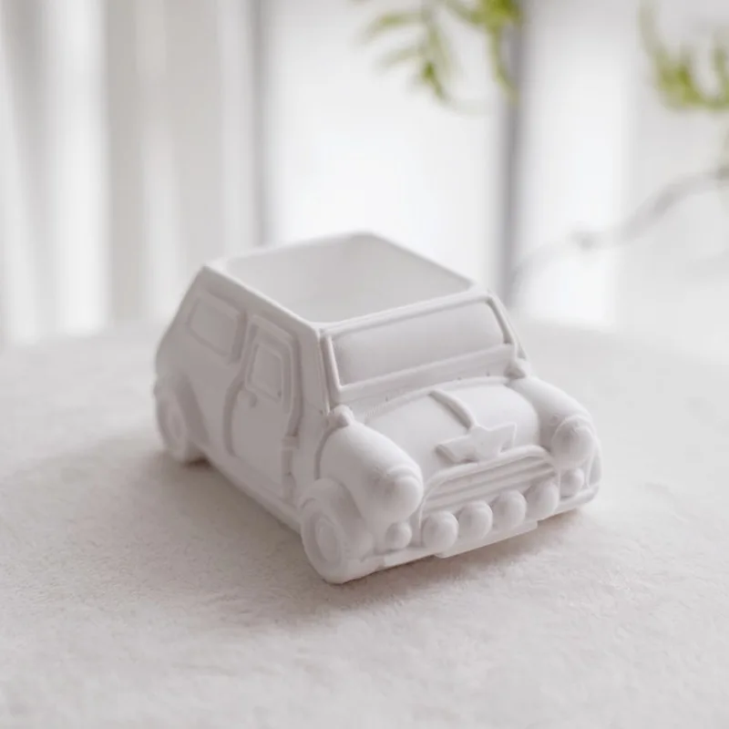 

3D Car Bus Jeep Candlestick Silicone Mold DIY Epoxy Resin Cement Gypsum Car FlowerPot Candle Holder Making Set Home Garden Decor