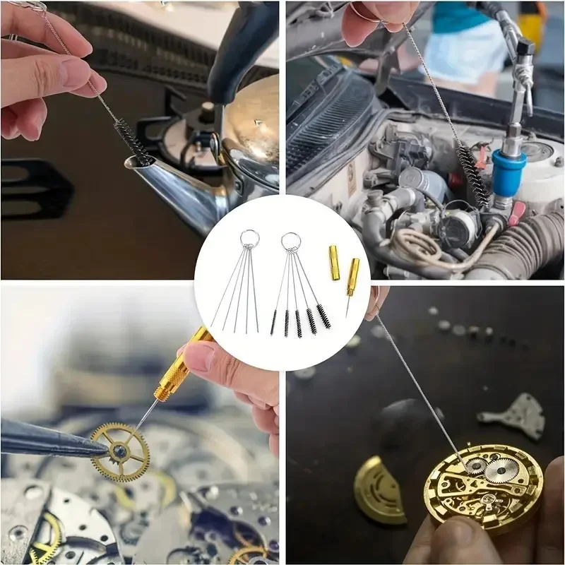 Paint Spray Gun Cleaning Tool Set - Deburring Blades Kit with Needle Scraper for Nozzle Maintenance And Repair of Paint Sprayer