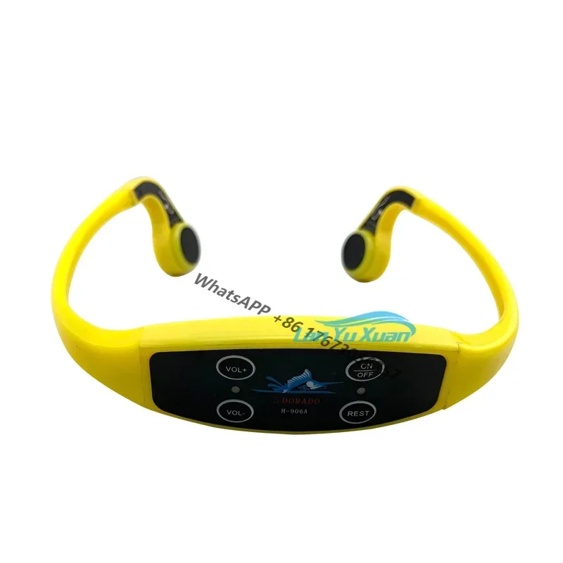 Best Bone Conduction Swimming Headphones Wireless Underwater Headsets with FM Radio Designed for  Training