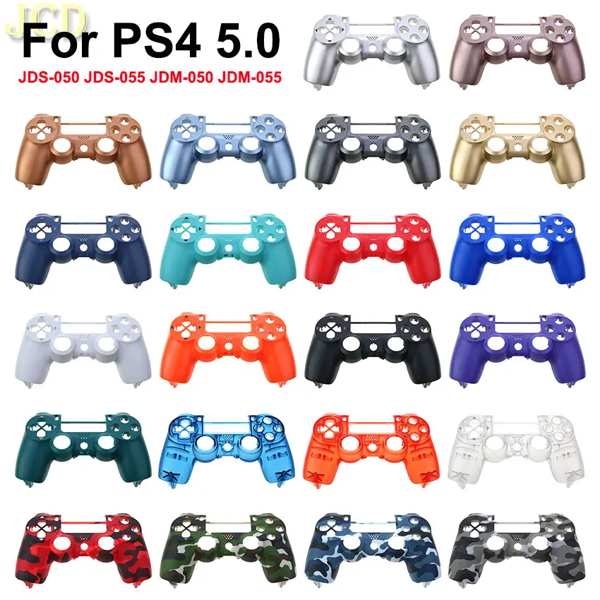 

JCD Replacement Front Cover Upper Shell Case Housing For PS4 5.0 Controller JDS-050 JDS-055 JDM 050 055 Shell Protective