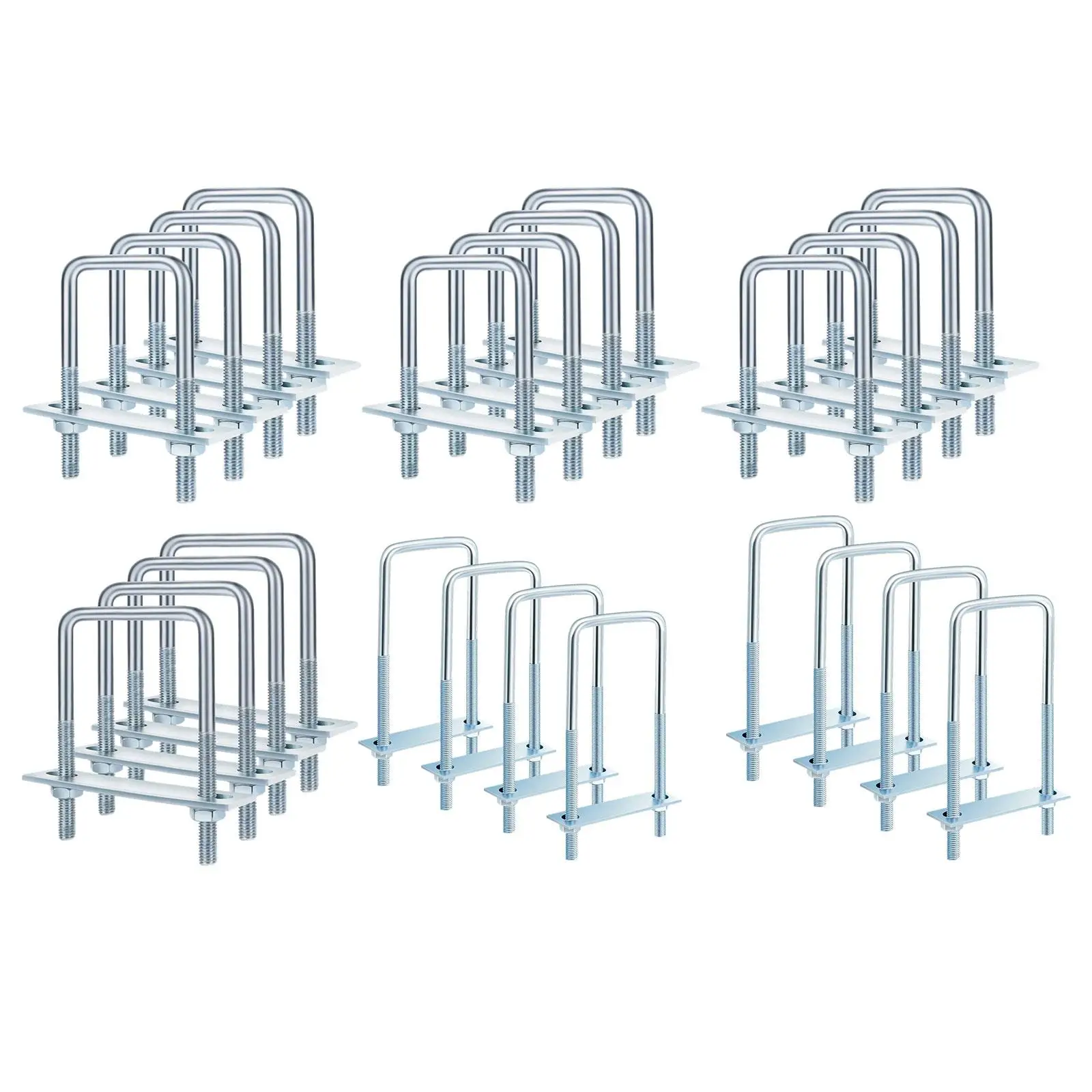 4 قطع من مسامير U شديدة التحمل لتصنيع أنابيب مقطورة القوارب #3