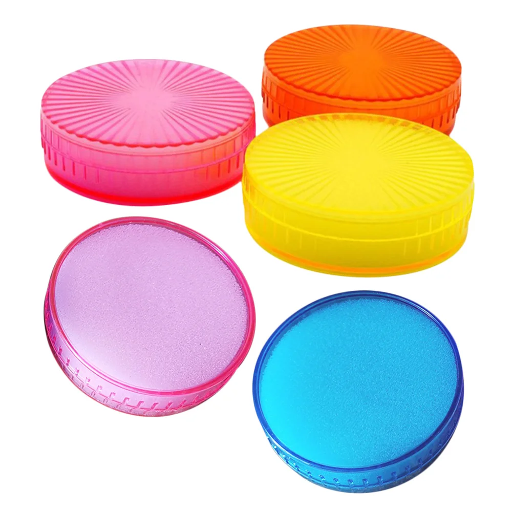 5 قطعة مرطب الأصابع الإسفنجية لمكتب العد النقدي استخدام عدم الانزلاق سطح المكتب وثيقة التعامل مع أداة وسادة عد المال #3