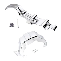 Chrome Inner Primary Accent Transmission Shroud Covers For Harley Touring Street Glide Road King 2017-2022