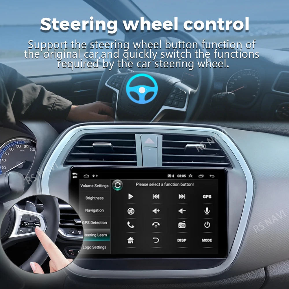 التوصيل والتشغيل أندرويد 15 Carplay راديو السيارة التلقائي لسوزوكي SX4-CROSS 2014 - 2017 الوسائط المتعددة مشغل فيديو GPS ستيريو رئيس وحدة 4G