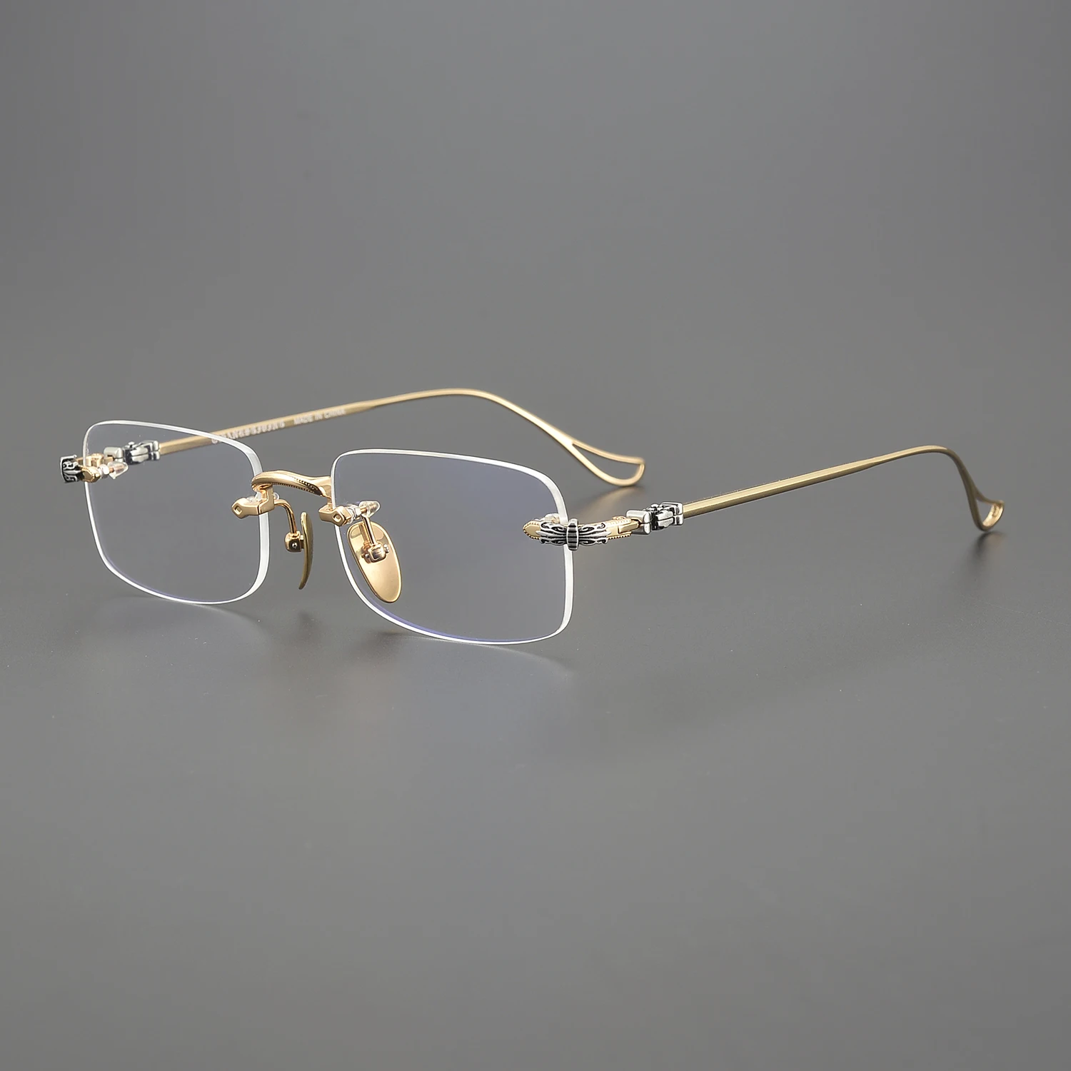 2024 Sunglasses For Women Stylish Vintage Carter Luxury Eyewear Frame Big Square Titanium Rimless Designer Men SUN GLASSES