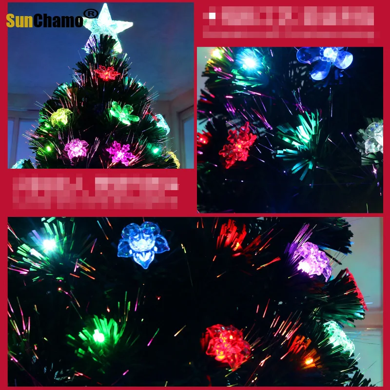 Luxury Encrypted Optical Fiber Christmas Tree LED Colorful Luminous Package Merry Decoration Gift Decor Decorations for Home image 6