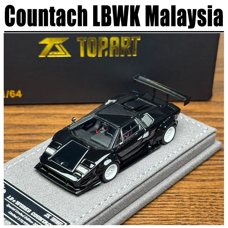

Topart 1/64 Lamborghini Countach LBWK Malaysia Exhibition Edition Alloy Toy Motor Vehicle Diecast Metal Model Gifts