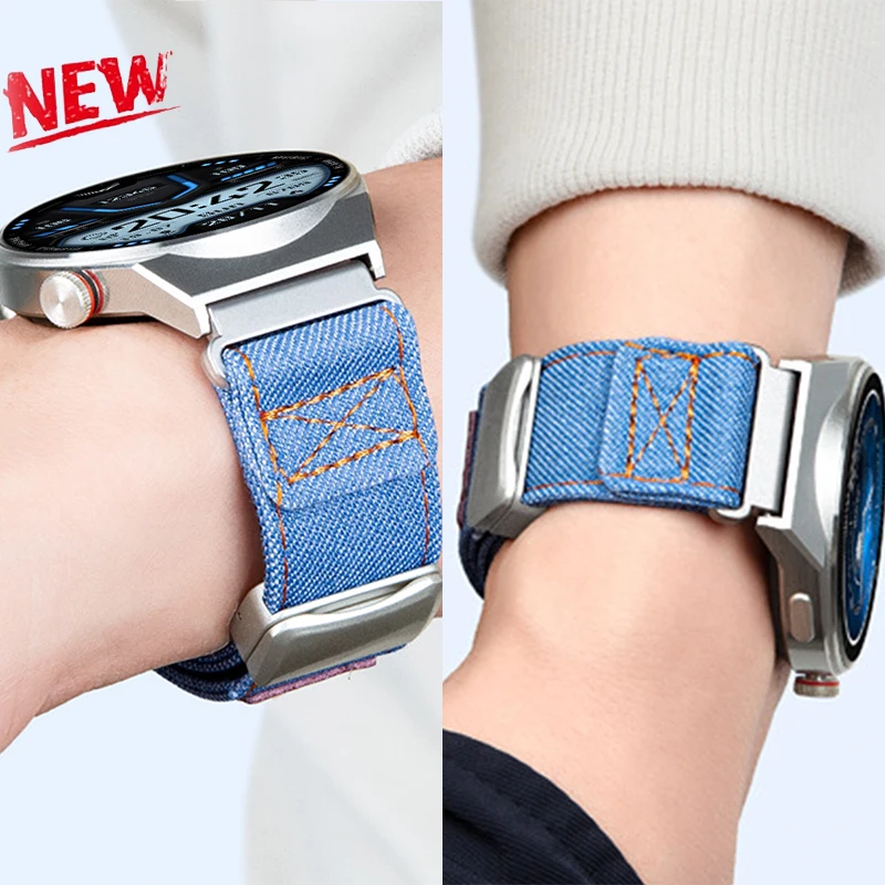 18 20 22mm Nylon Band for Samsung Galaxy Watch 7 6 4Classic 5Pro Trail Loop Magnetic Correa for Huawei Watch GT6-Pro 46mm Strap