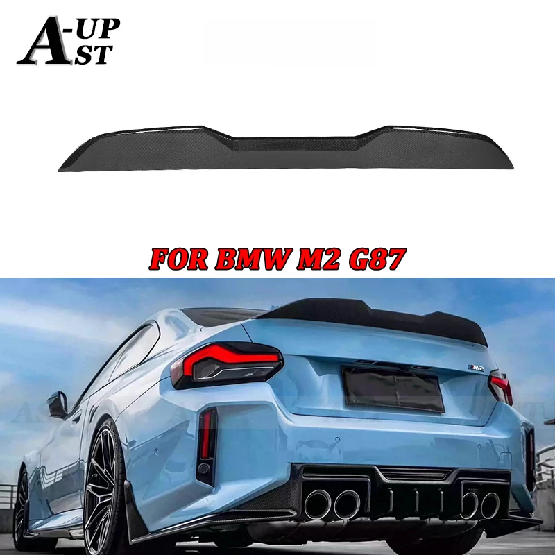 

For 2022+ BMW M2 G87 Tail Fins Rear Wing Spoiler Carbon Fiber MP Style Trunk Splitter Duckbill Car Wing Guide Wing body kits