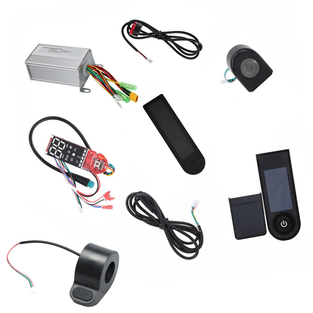 

36V 350W Controller Set Headlight Dashboard Accelerator Scooter Replace Suit For M365 High-performance 32-bit MCU