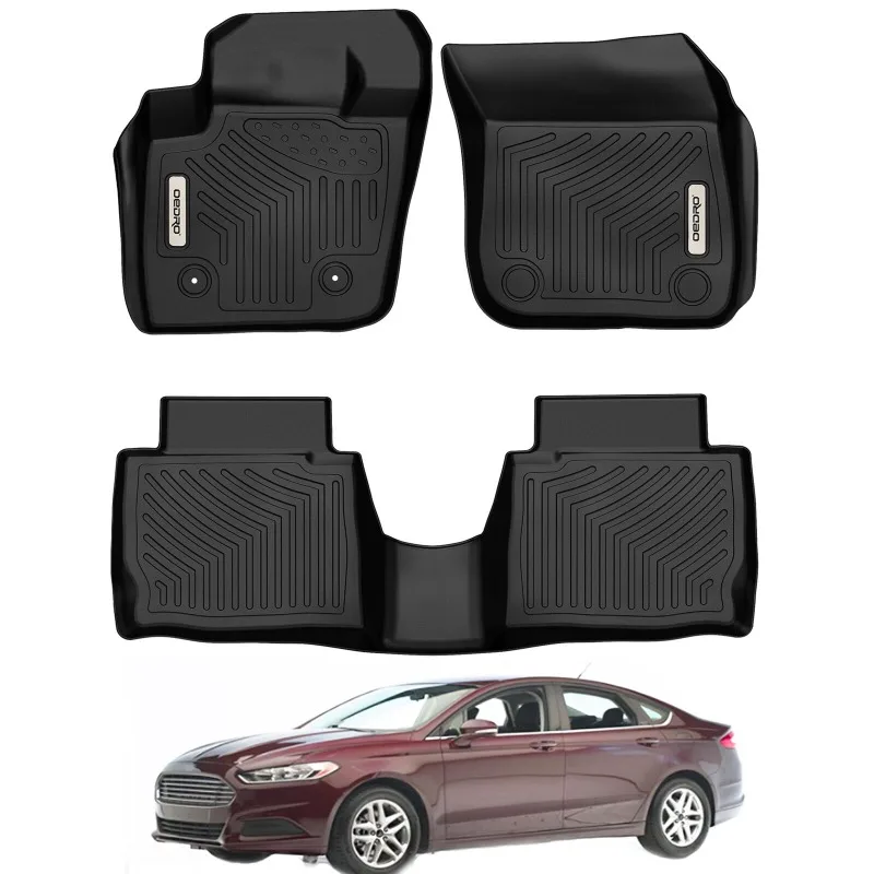 

Car Floor Mats for 2013-2016 Ford Fusion All-Weather TPE Rubber Cargo Liner 3pcs United States