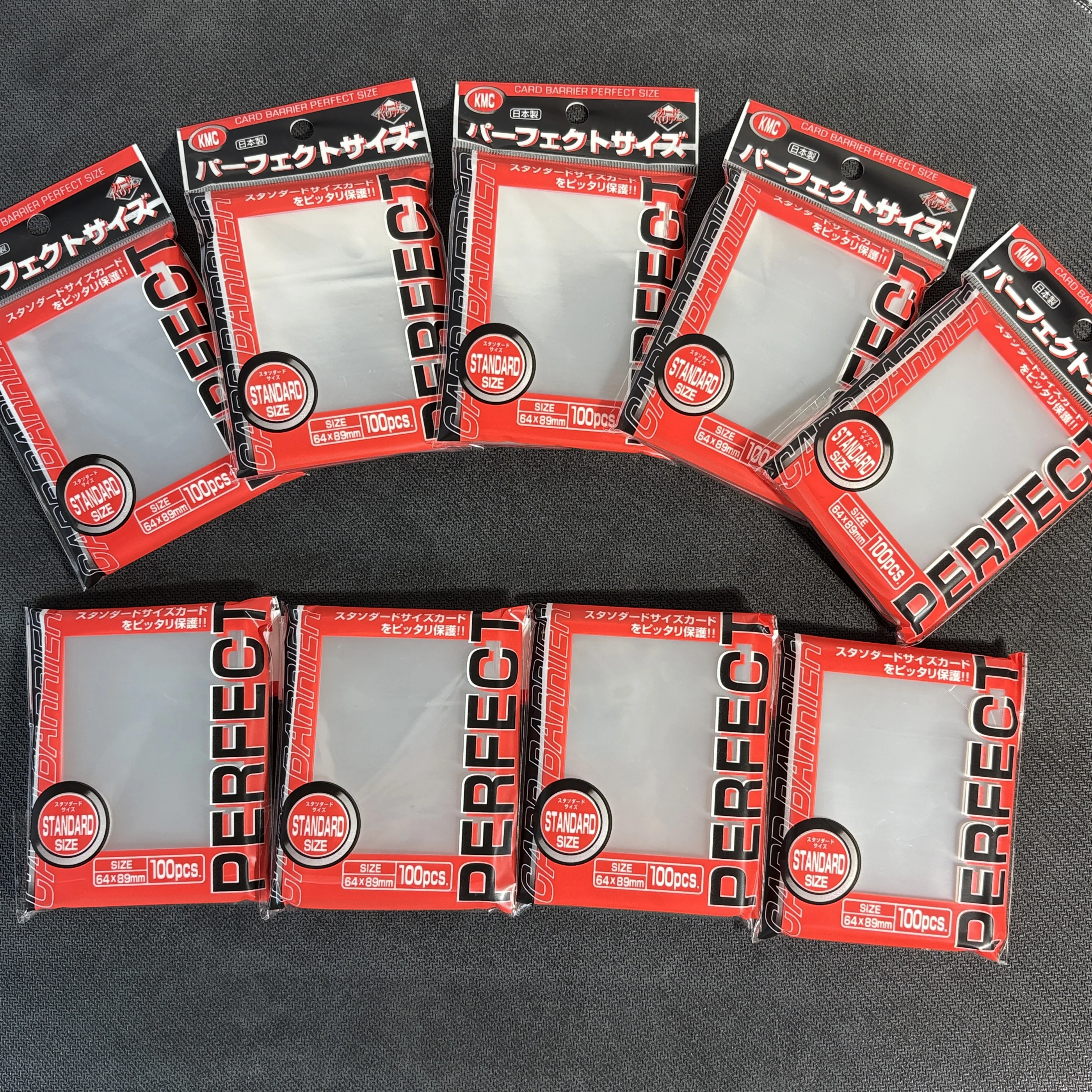 64x89mm 100PCS Transparent KMC Card Sleeves Trading Card Sleeve Barrier Board Game Cards Outer Protector for MTG/YGO