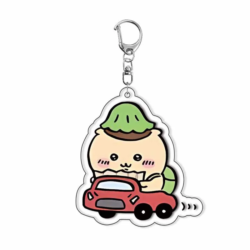 Cute Chiikawa Keychain Accessories Cartoon Hachiware Usagi Anime Character Kawaii Cosplay Acrylic Pendant Gifts for Children