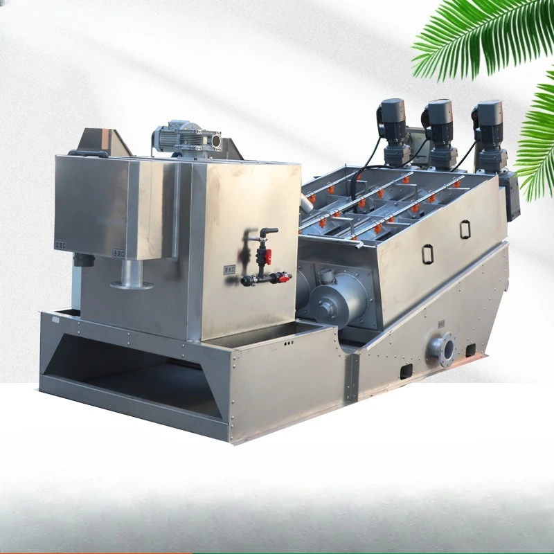 Snail stacking machine breeding sewage slaughter sewage stacking sludge dewatering machine
