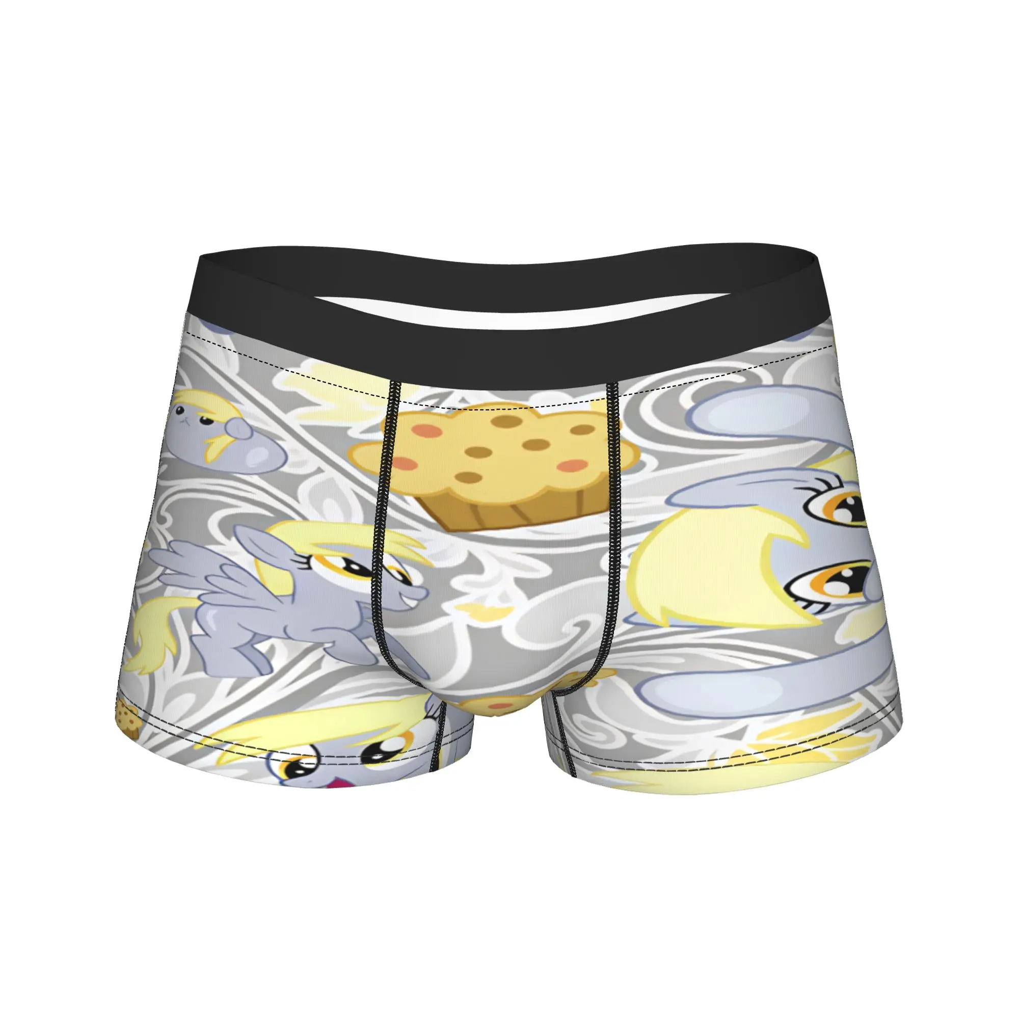 Derpy Muffins Hooves Underwear  Man Shorts Briefs Novelty Boxershorts High Quality Printing Plus Size Underpants