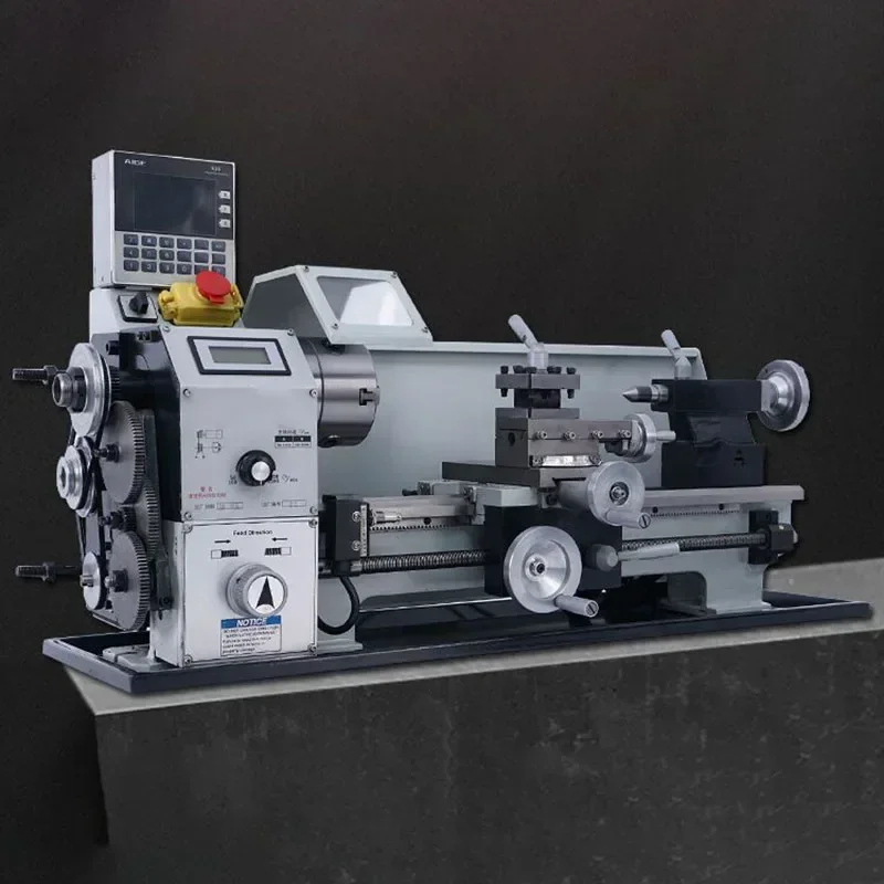المحمولة 220 فولت متعددة الوظائف آلة خرط تعمل بالتحكم الرقمي بواسطة الحاسوب مايكرو متر آلة نجارة معدنية صغيرة أداة 220 فولت المنزلية الصغيرة حبة الآلات