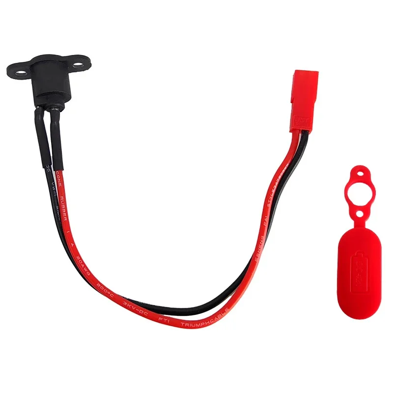 1/5/10PCS Charging Hole Waterproof Cover with Charging Cable Charging Port For  Mijia M365 Pro 1S Electric Scooter Accessories