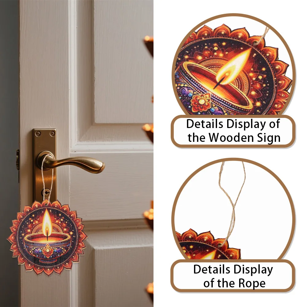 Diwali Temalı Dekor - Ahşap Ta - Lighting Decoration For Diwali incelemesi ve fiyatı