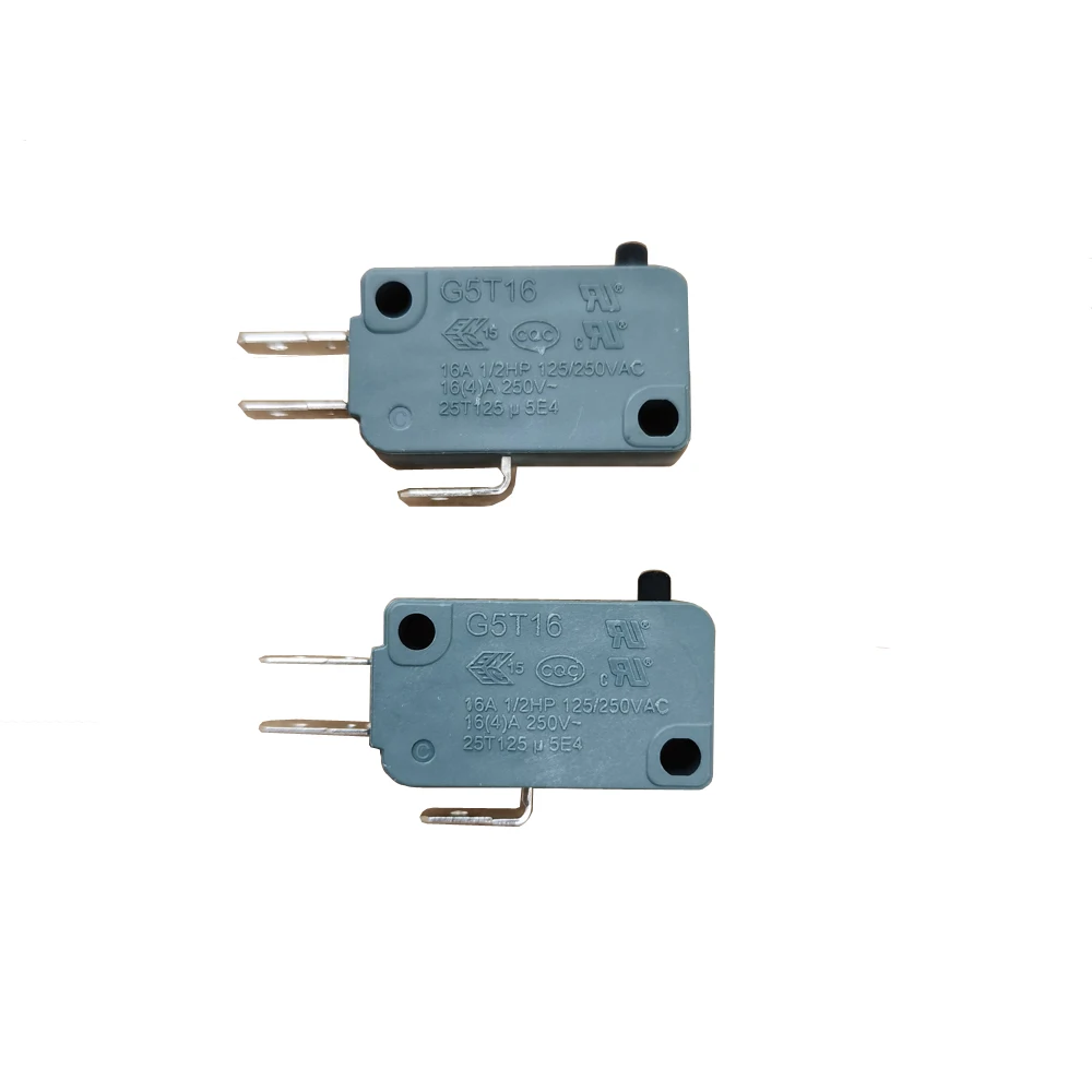 Unionwell G5T16 16A Automotive Electronic Micro Switches Microswitch with Straight Long Lever 1NC 1NO, 2-Pack
