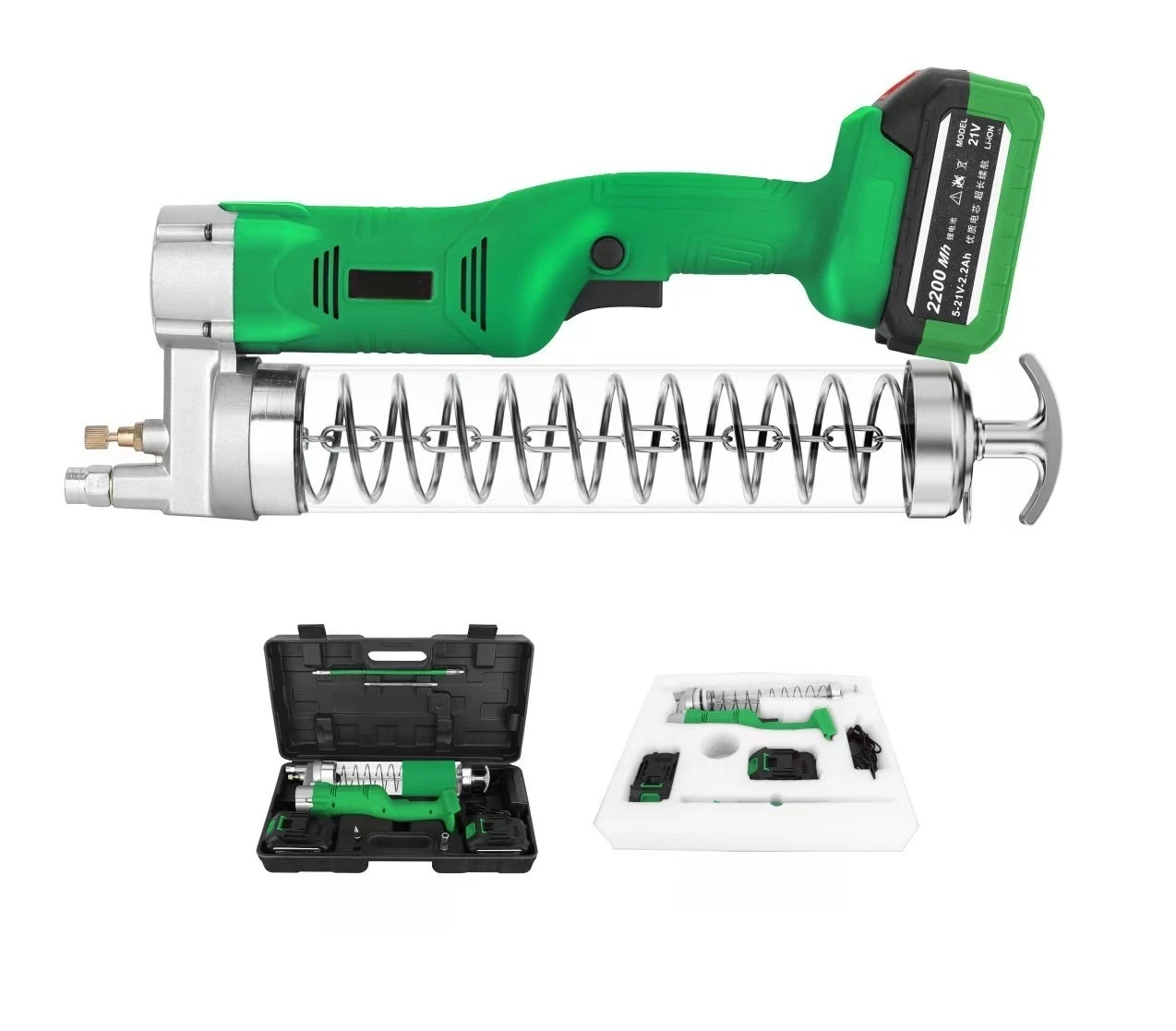 Mmy GG03 Hotsale 900CC One-Hand Pistol Electric 21V Cordless Brushed Motor 50Hz Grease Gun DIY Industrial Pump Hand