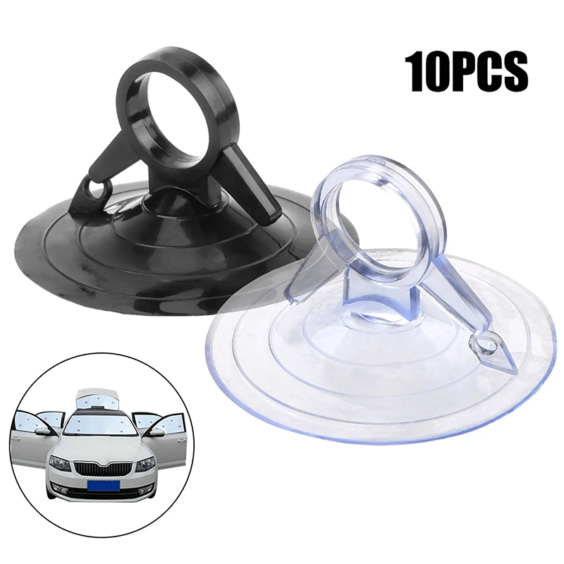 10PCS Diameter Automotive Interior Car Sunshade Suction Cup Pull Ring Suction Cup