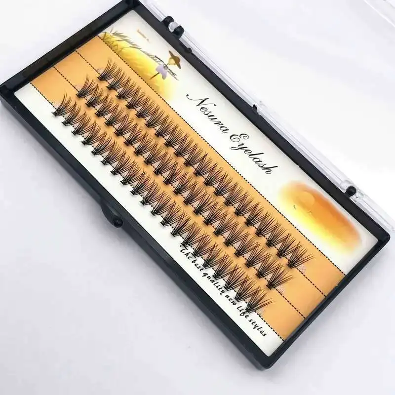1Box/60 10D 20D 0.1/0.07Mm Thickness Individual Eyelash Extensions Eyelashes Cluster Lashes Natural False NESURA Bundles Naga image 3