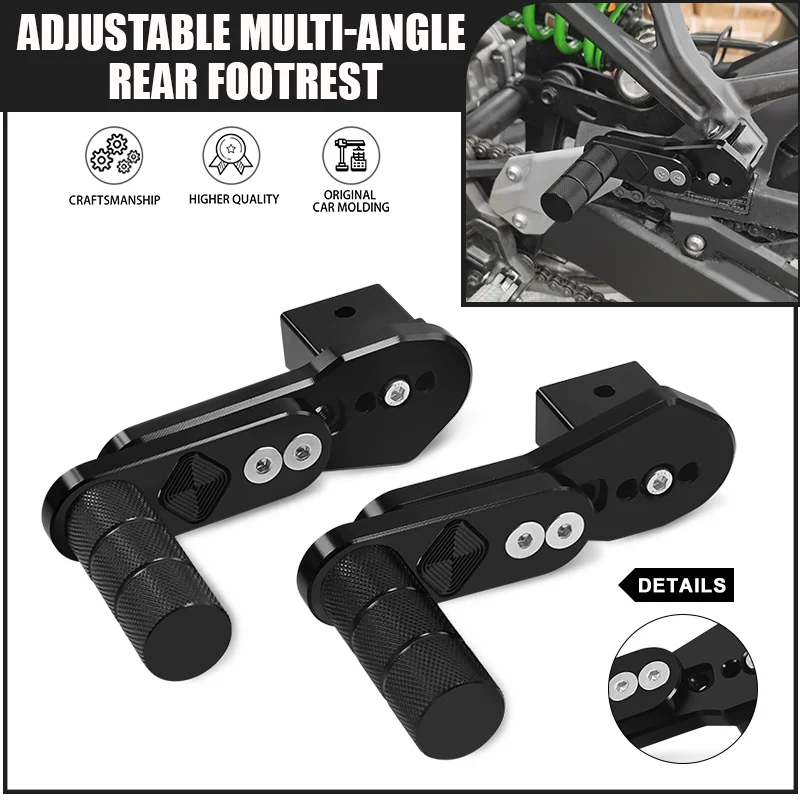 

Adjustable Rear Footrest Pedal For Z900 17-24 Z900RS CAFE 18-24 Motorcycle Multi Angle Retractable Passenger Footpeg z900 z900rs