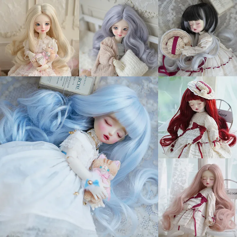 1/6 BJD Wig for 30cm Doll High Temperature Silk Dress Up Accessories