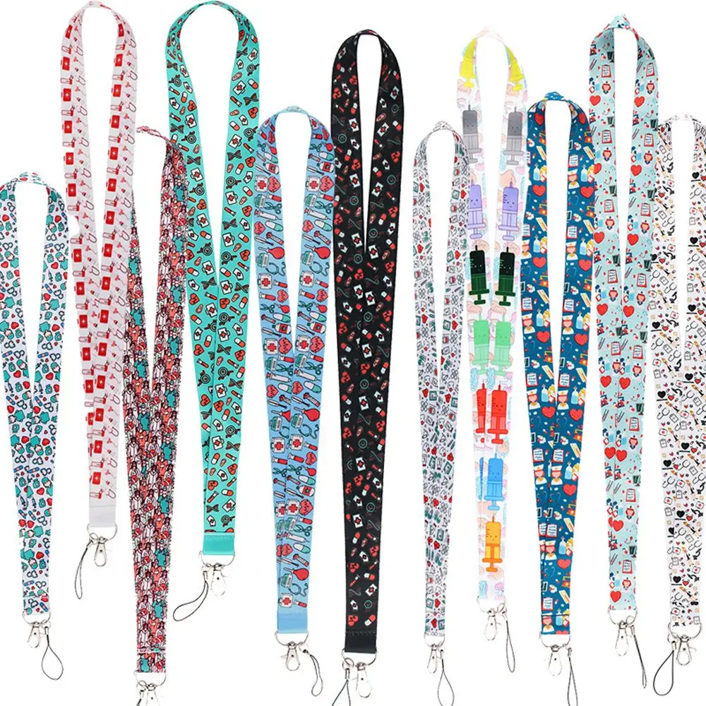 Supplies Phone Rope ID Badge Holder Doctor Phone Charm Nurse Lanyard Doctors ID Card Hang Rope Neck Straps Mobile Phone Strap