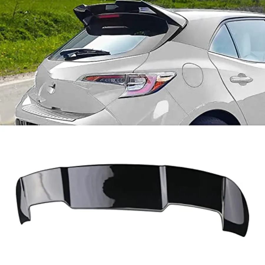 

Rear Trunk Roof Spoiler Wing for 2019-2022 Toyota Corolla Hatchback 5Door SE XSE Glossy Black Plastic Aerodynamic Spoiler