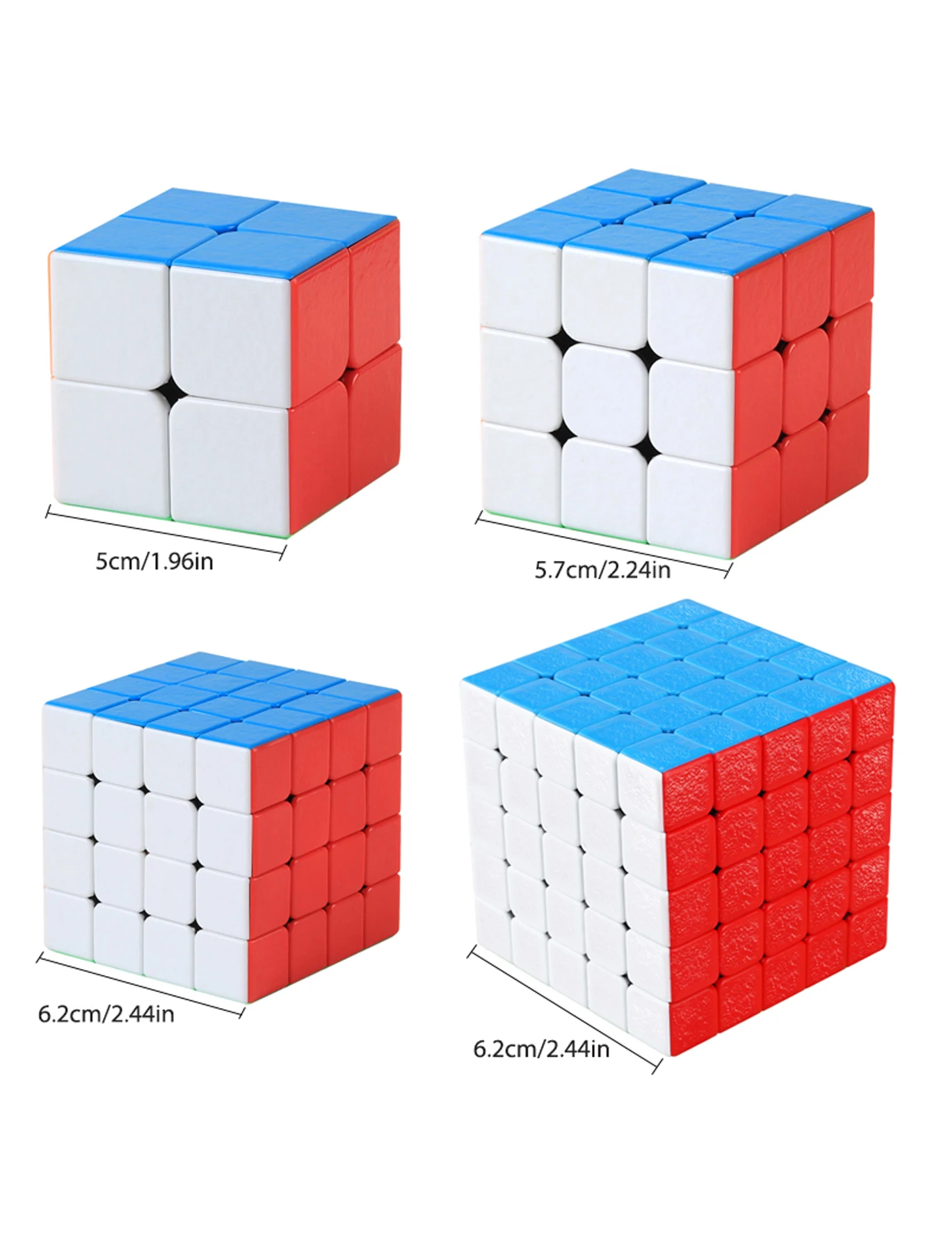 SENGSO 2X2 3X3 4X4 5X5 Cubo magico senza adesivo a forma speciale Rotazione liscia Professione Puzzle Giocattoli agitati per bambini di alta qualità