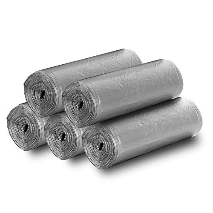 

5 Rolls Small Trash Garbage Bags, 4 Gallon Strong Thin Material Disposable Kitchen Garbage Bags, Durable Plastic Trash Bags for