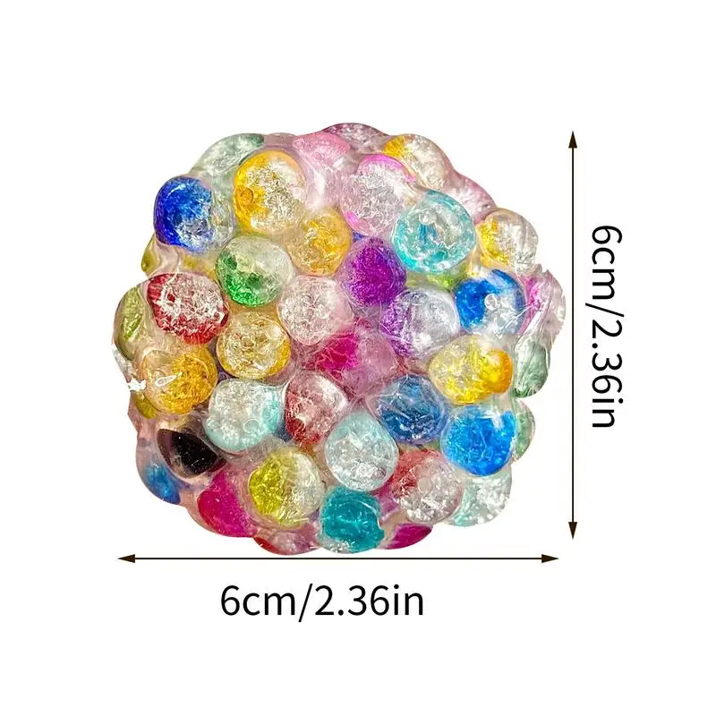 스트레스 공 휴대용 짜기 공 작은 감각 Fidget 짜기 장난감 울리는 스트레스 릴리프 어린이 성인을위한 핀치 도구