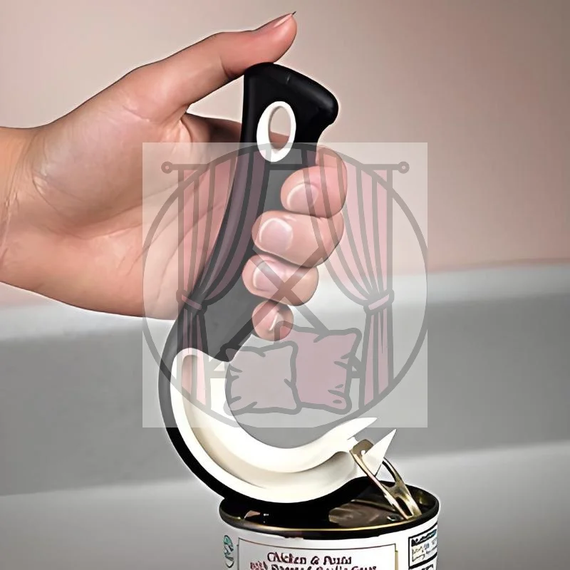 Easy-Grip Hook Can Opener - Durable Plastic, Perfect For Home & Restaurant Use, Ideal Christmas Party Accessory