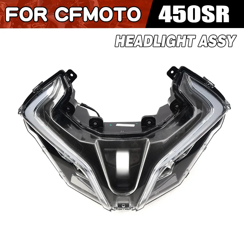 For CFMOTO 450SR Headlight Assy Moto Parts CF400-6 SR450 CF Moto 450 SR Headlamp Motorcycle Accessories