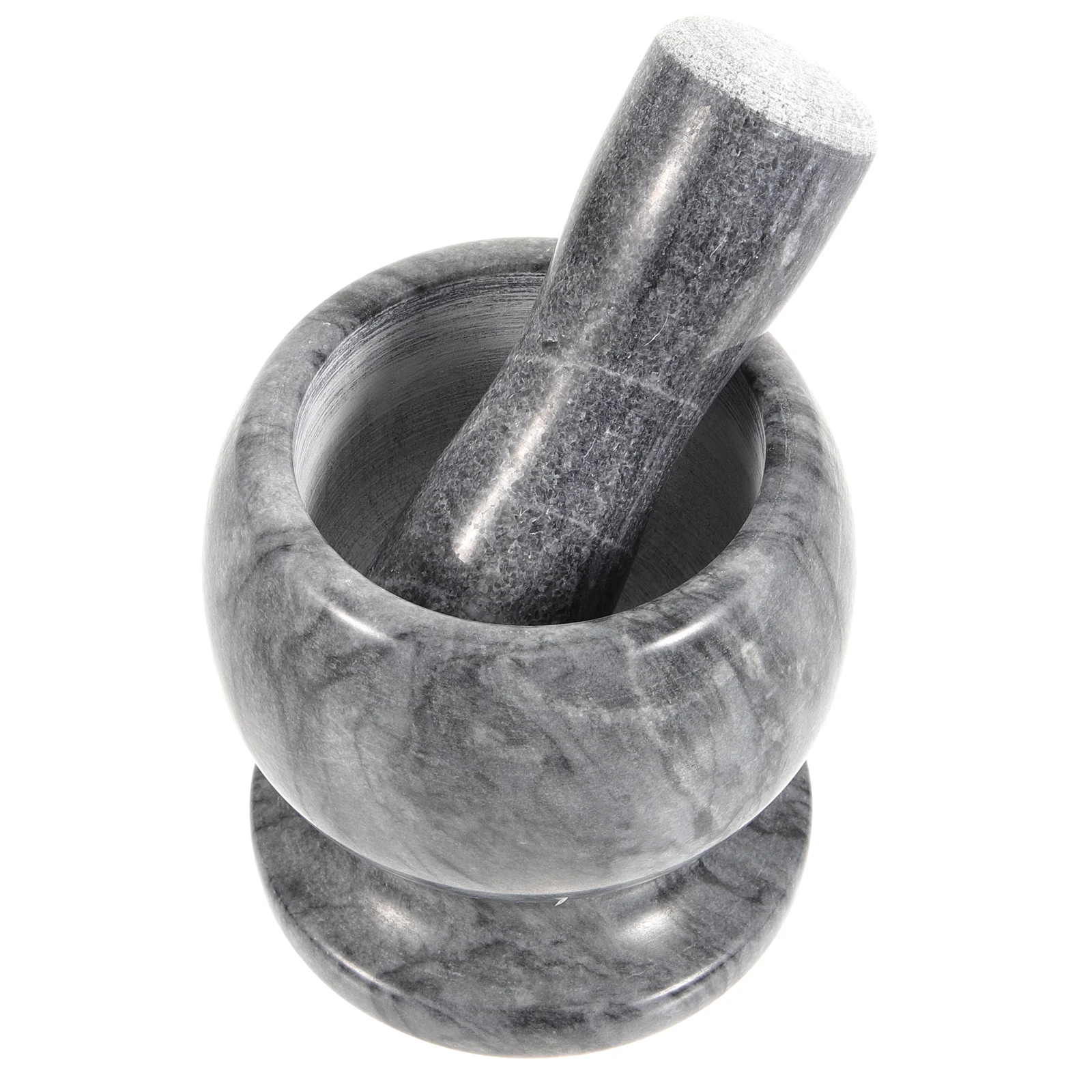 

1 Set Marble Masher Ergonomic Pestle Natural Look Kitchen Gadget Spice Crusher Grinding Tool Home Pharmacy Use Kitchen
