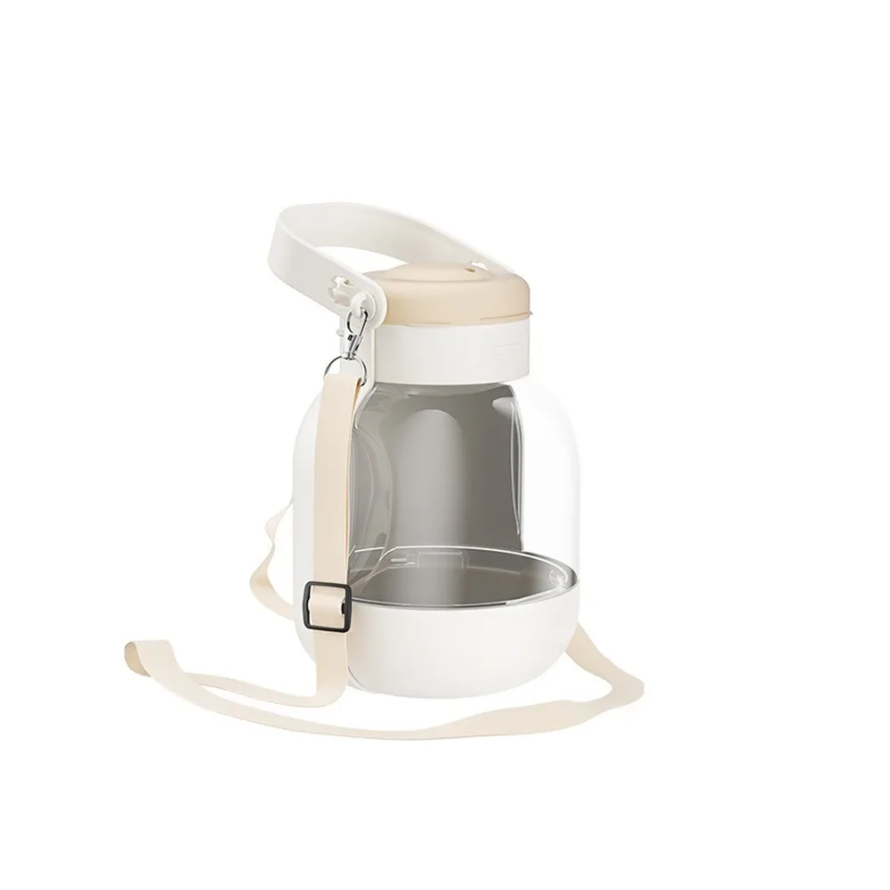

2 in 1 Design Dog Water Bottle Large Capacity Drinking Feeder Pet Drinking Bottle with Food Containe Leak-Proof
