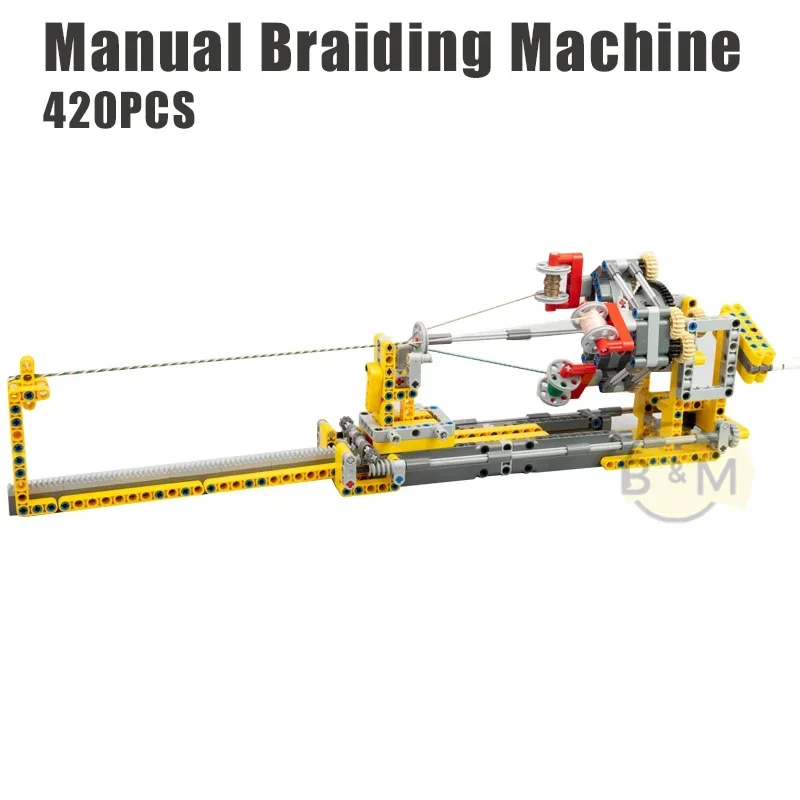 New 420PCS Manual Braiding Machine model buiding kit block self-locking bricks children toys holiday birthday christmas gift