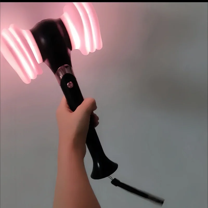 متوفر K-POP فتاة Led مصباح عصا الهتاف ضوء الوردي الحفل مصباح الهيب هوب عصا الضوء عصا الفلورسنت لمحبي لعبة وردية لامعة