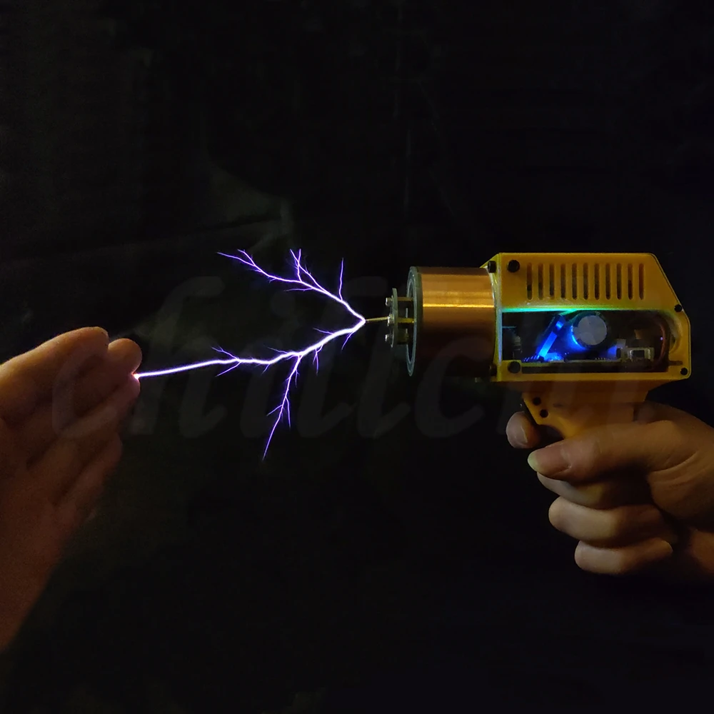 Nueva Bobina de Tesla Portátil Recargable, Bobina de Tesla de Doble Engranaje, Bobina de Tesla de Estado Sólido SSTC