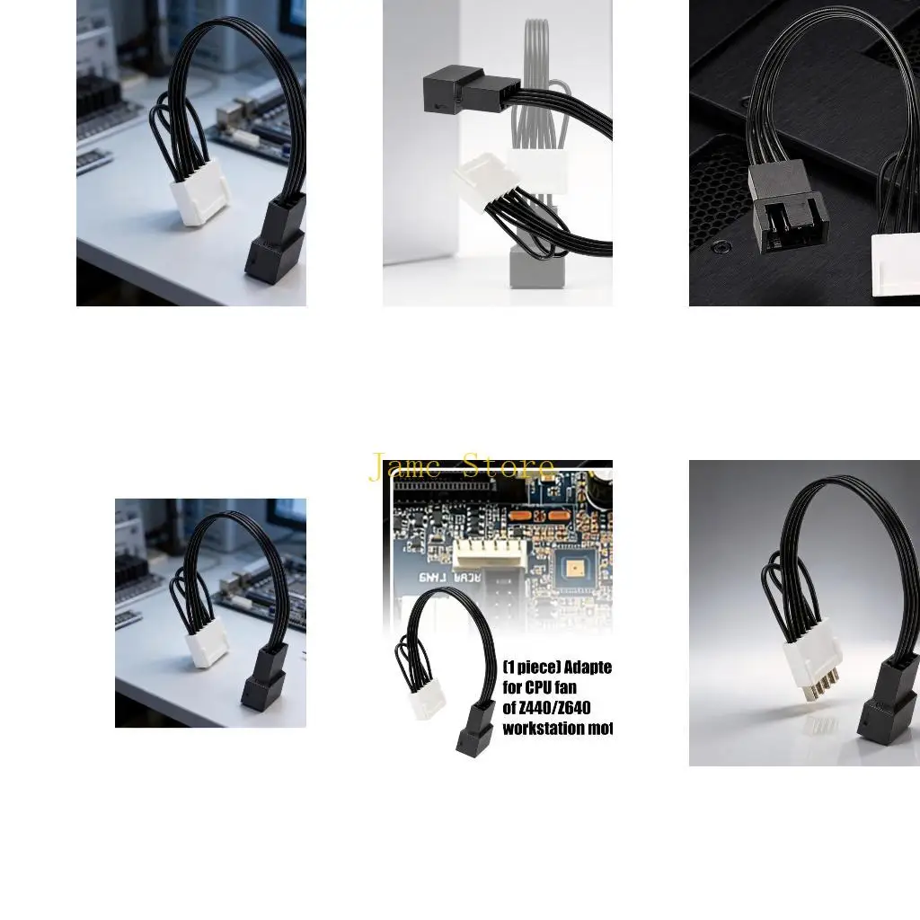 LX0B 20Cm CPU Fan Power Connectors Cable For Z440 Z640 Workstations Stable Transmission Flexible PVC Wire