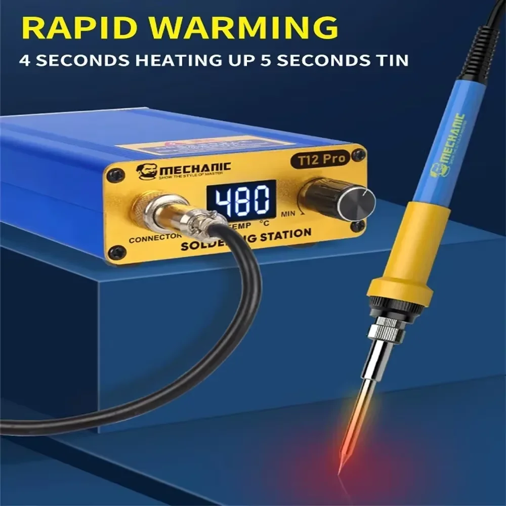 mechanic-t12-pro-led-digital-display-soldering-station-anti-static-intelligent-electric-soldering-iron-fast-heating-thermostat