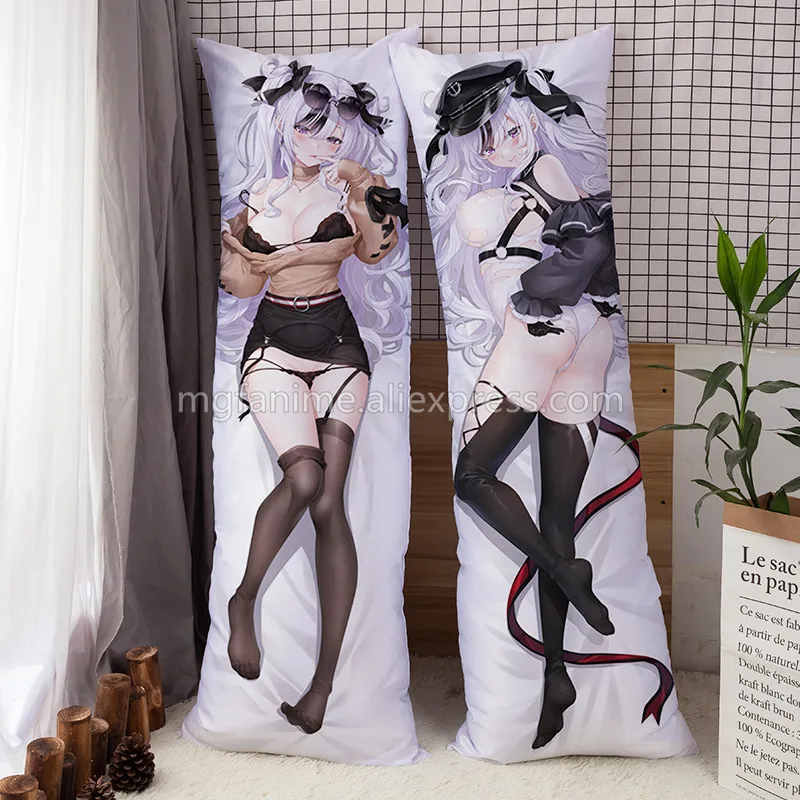 Anime Dakimakura Azur Lane Cartoon Designs Elbe Hugging Body Pillow Case Cosplay Cushion Cover