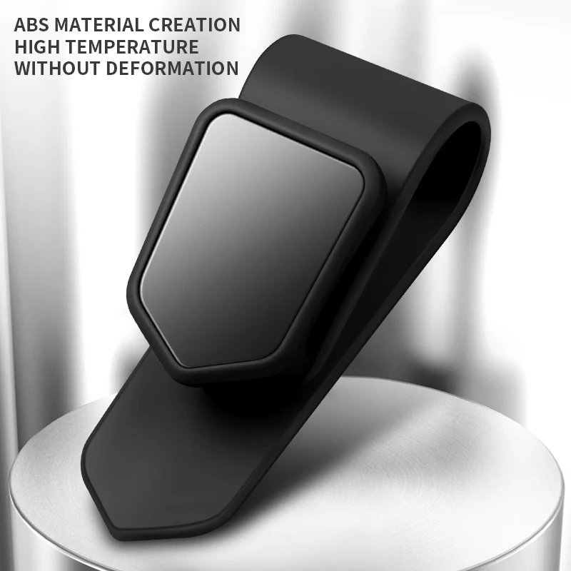 Auto-Sonnenbrillenhalter aus Kohlefaser, Multifunktionaler Brillenclip fürs Auto, Kreative Brillenbox, Doppelkopf-Clip für Bordtafel