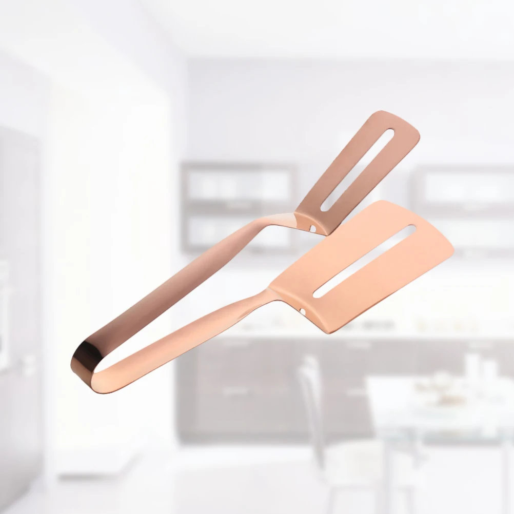 

Stainless Steel Food Tongs Kitchen Silicone Cooking Barbecue Rose Tong Heat Resistant Anti Corrosion Wear Resistant