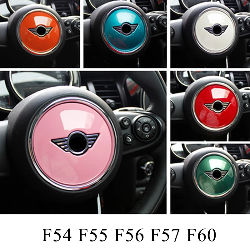 Car Steering Wheel Central Decorative Cover For MINI ONE Cooper S CLUBMAN F54 F55 F56 F57 F60 Countryman Interior Accessories