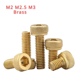Brass Socket Head Cap ScrewsExtended Cheese Head BoltsCup Head Screws M2 M2.5 M3