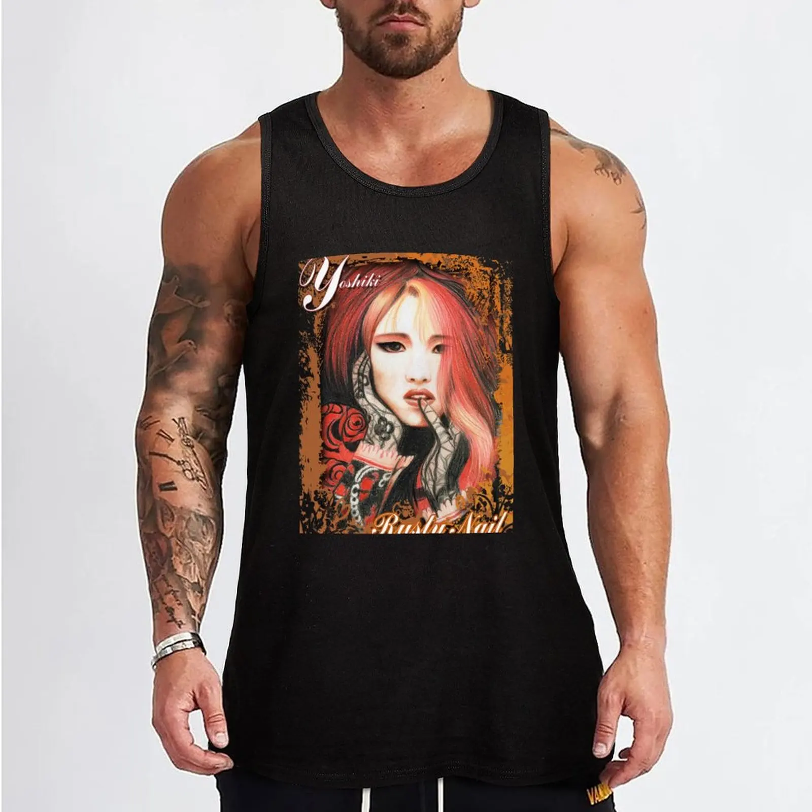 Rusty Nail (Yoshiki) Tank Top man vest t-shirts for men summer clothes